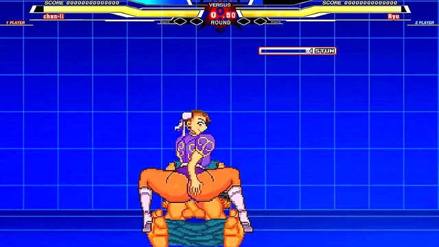 Chun-Li Takes On Long in Intense Hentai Sex Battle With Juicy Cumshot Finale