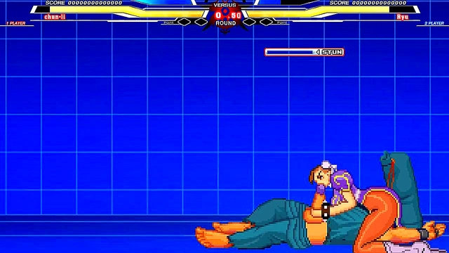 Chun-Li Takes On Long in Intense Hentai Sex Battle With Juicy Cumshot Finale