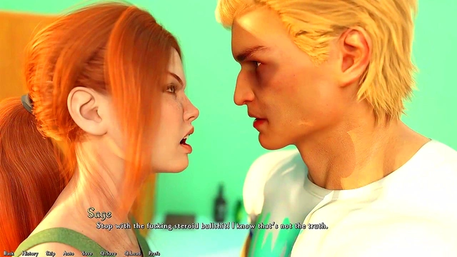 Two Busty Anime Teens Kiss Passionately While Planning Their Business Venture