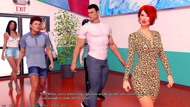 Two Busty Anime Teens Kiss Passionately While Planning Their Business Venture