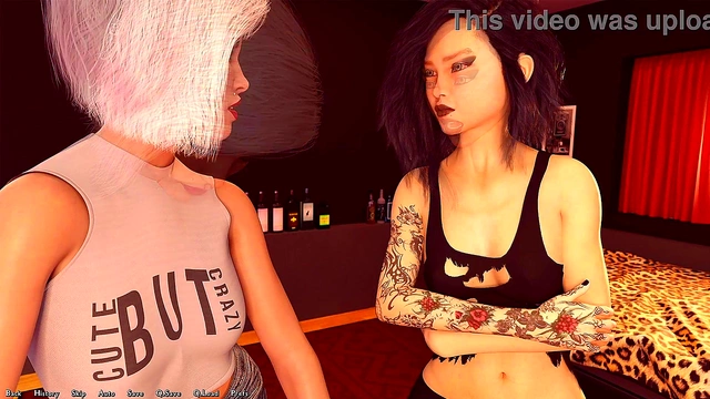 Two Busty Anime Teens Kiss Passionately While Planning Their Business Venture