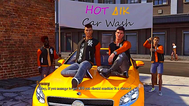 Sexy 3D Anime Car Wash Leads to Hot Visual Novel Action