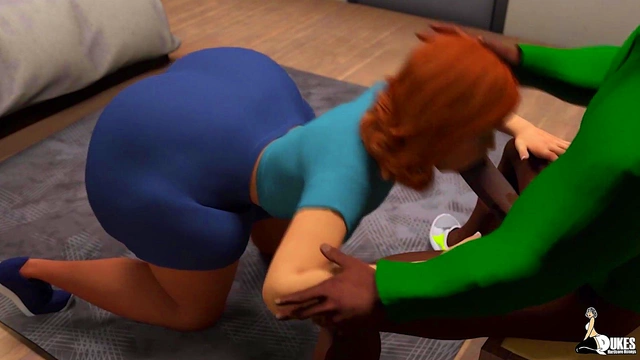 Mature Anime Professors Fuck Busty College Student for Threesome Creampie