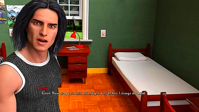 3D Anime Visual Novel – Being a Dick - Intense Hentai Gameplay Session