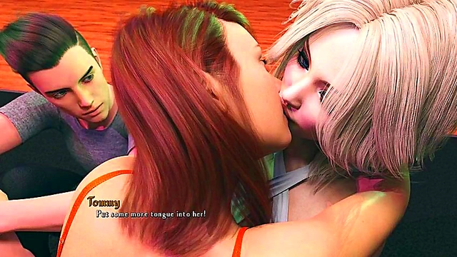 3D Anime Visual Novel – Bottlespin Game Leads to Hot Hentai Action