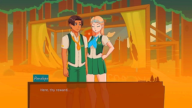 NakedQueen Takes Charge In 3D Anime Visual Novel Camp Adventure