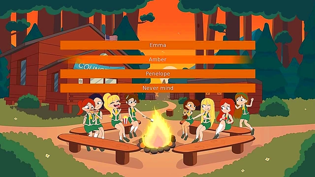 NakedQueen Takes Charge In 3D Anime Visual Novel Camp Adventure