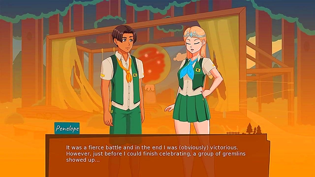 NakedQueen Takes Charge In 3D Anime Visual Novel Camp Adventure