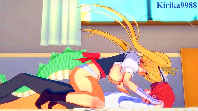 Intense Futanari Sex With Tohru & Kobayashi From Dragon Maid Hentai