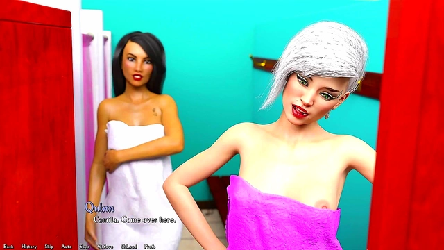 Hot Busty Latina Dominates With Handjob And Blowjob In College Bathroom