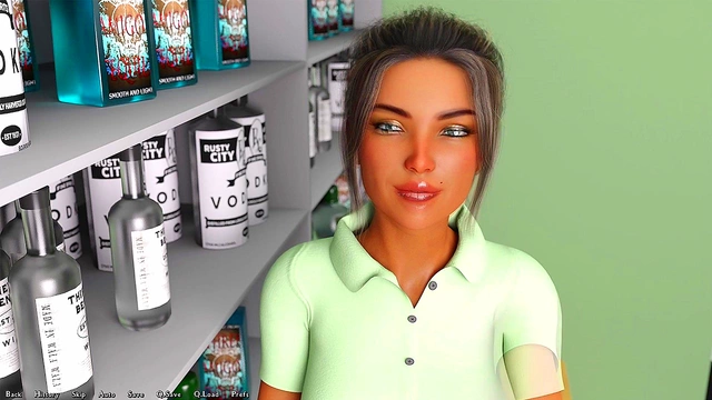 Josy The Busty Store Clerk Seduces You With Her Giant Tits And Curves In 3D Hentai Game