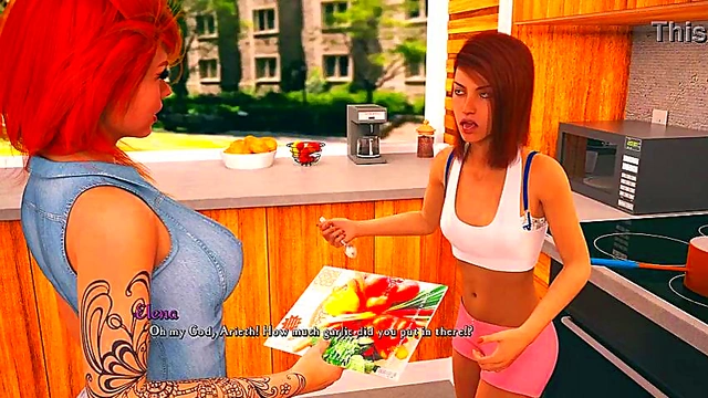 Heather's Intense 3D Hentai Masturbation Adventure in Being a DIK