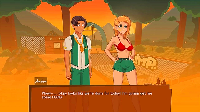 Naked Girls Take Center Stage at Camp Mourning Wood for Explicit Fun