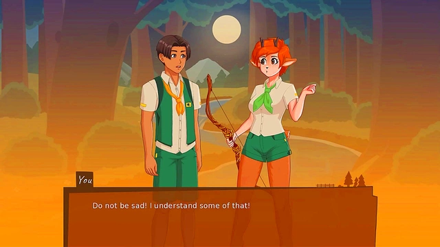 Horny Girls at Camp Mourning Wood Take On 3D Anime Cocks in Visual Novel Fun