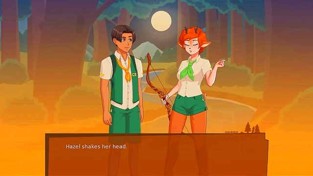 Horny Girls at Camp Mourning Wood Take On 3D Anime Cocks in Visual Novel Fun