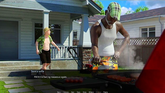 Hot Milf Neighbor Gets Fucked By Cheating Couple And Their Friend In 3D Hentai Game