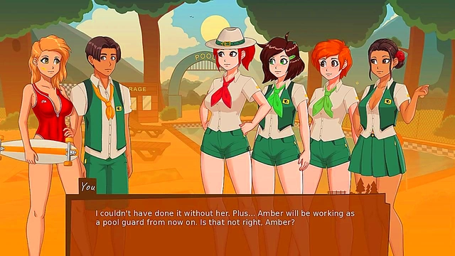 Sexy Lifeguard Takes 3D Anime Dick In Camp Mourning Wood Adventures