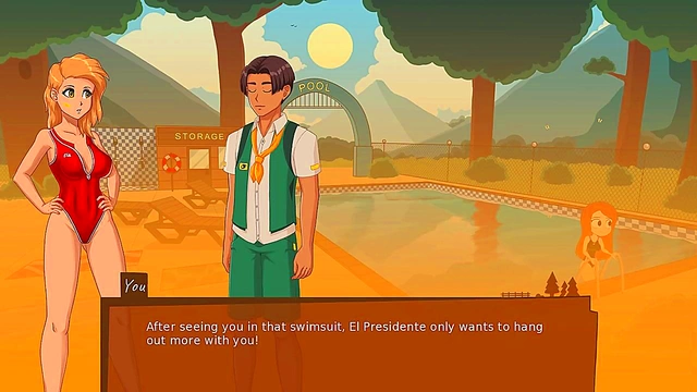 Sexy Lifeguard Takes 3D Anime Dick In Camp Mourning Wood Adventures