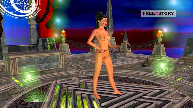 Indian Bhabhi Seduces With Sexy Positions Then Masturbates Using Candle Wax