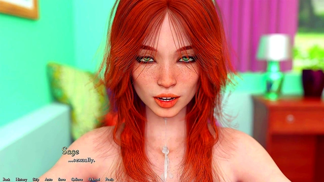 Gorgeous Busty Redhead Sorority Pres Gets Tit-Fucked & Covered In Thick Cum