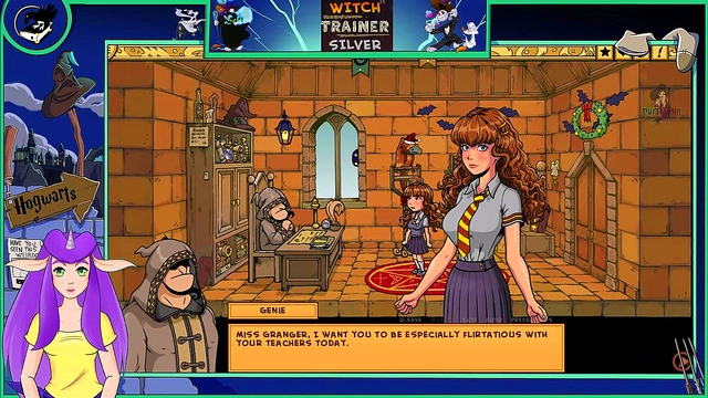 Sexy Anime Witch With Big Tits Trains HerVTuber Lover In Hot Hentai Session