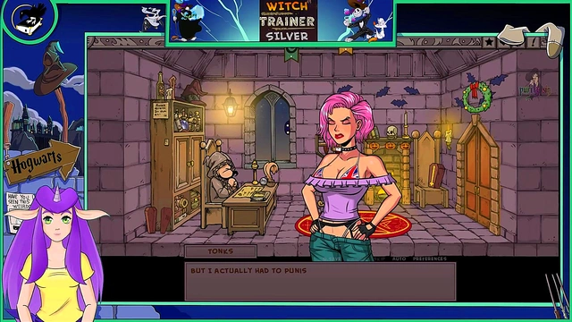 Sexy Anime Witch With Big Tits Trains HerVTuber Lover In Hot Hentai Session