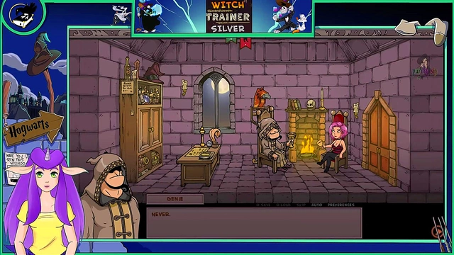 Sexy Anime Witch With Big Tits Trains HerVTuber Lover In Hot Hentai Session