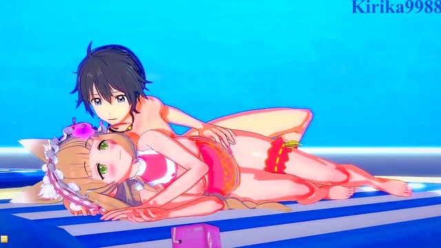 Intense 3D Hentai Sex – Maho, Karin, and Yuuki from Princess Connect! Re –Dive