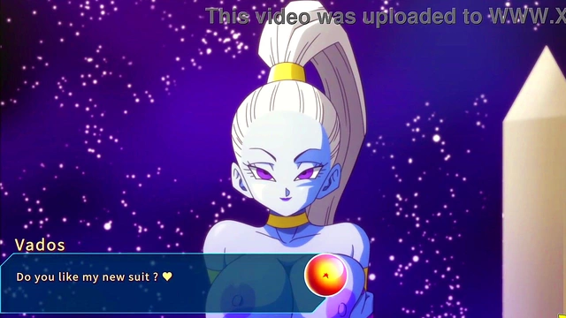 Vados Shows Off Big Boobs for Old Master Roshi in Sexy Hentai Blowjob Handjob Scene