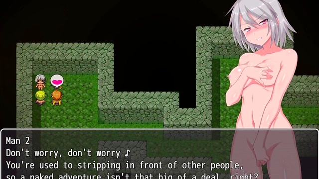 Hentai Game Heroine Grace Faces Outdoor Humiliation in Labyrinth Town