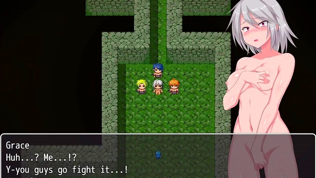 Hentai Game Heroine Grace Faces Outdoor Humiliation in Labyrinth Town