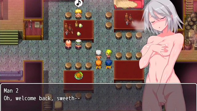 Hentai Game Heroine Grace Faces Outdoor Humiliation in Labyrinth Town