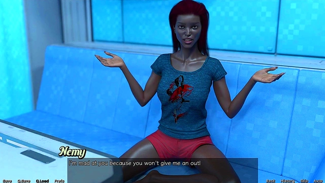 Angry Busty ebony Wife Strands Me In Space for Naughty 3D Alien Sex