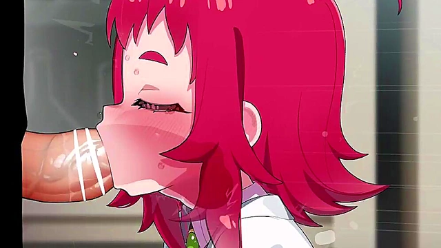 Petite Hentai Babe Deepthroats Big Dick With Small Tits