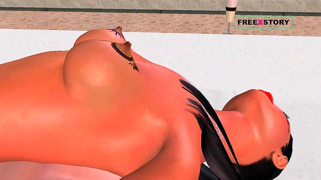 Beautiful Anime Girl Enjoying Intense 3D Threesome With Double Penetration Action