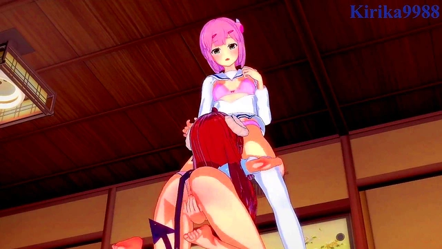 Shamiko & Momo's Intense Lesbian Play – Big Boobs & Passionate Yuri Action