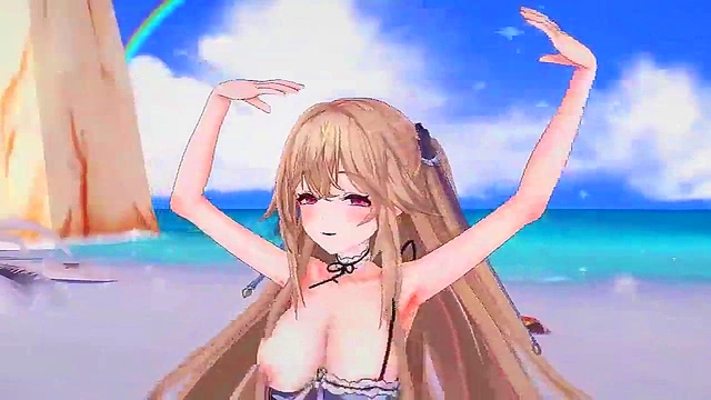 Anchorage Dances Seductively in 3D Anime Kancolle Fantasy
