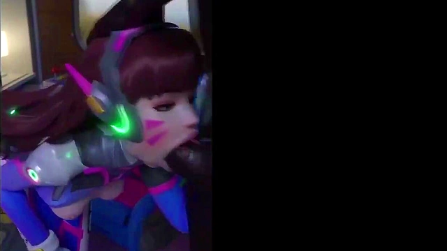 Horny Anime Chick Sucks Dick & Gets facial in Steamy Blowjob Session