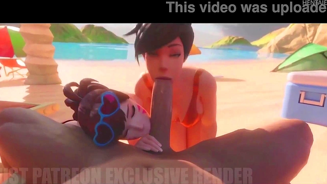 Horny Anime Chick Sucks Dick & Gets facial in Steamy Blowjob Session