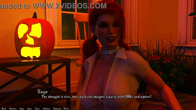 Horny Cheating Girlfriend Seduces in 3D Anime Visual Novel Adventure