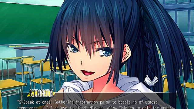 Kenshin’s Virginity Taken by Busty Commander Babe in Ecchi Fantasy Episode