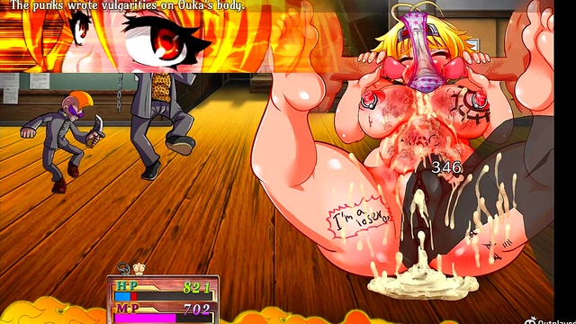 Busty Anime Girls Get Double Penetrated & Bukkaked in BDSM-Filled RPG Game Playthrough