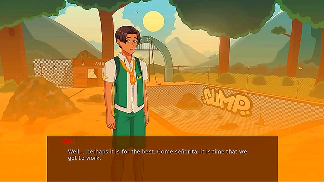 Hot 3D Anime Girls Seduce in Camp Mourning Wood for Steamy Visual Novel Action