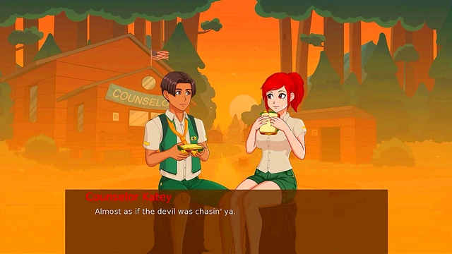 Hot 3D Anime Girls Seduce in Camp Mourning Wood for Steamy Visual Novel Action