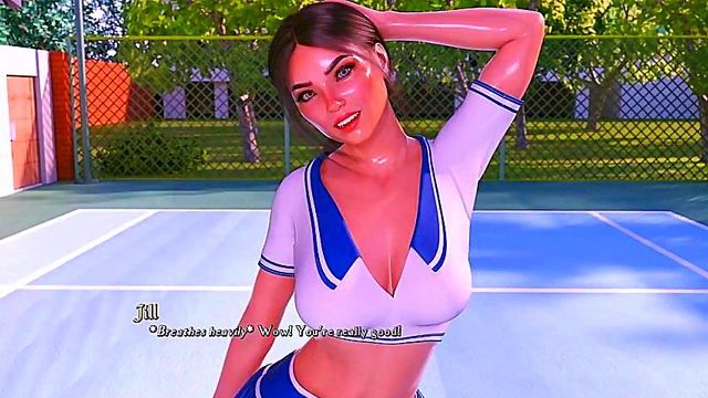 Jill the Tennis Star Fucks Hard in 3D Hentai Anime Adventure
