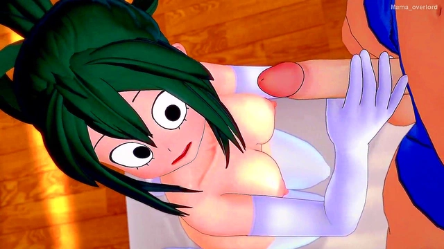 Hot Froppy in Swimsuit Rides Dick for Uncensored MHA Hentai Orgasm