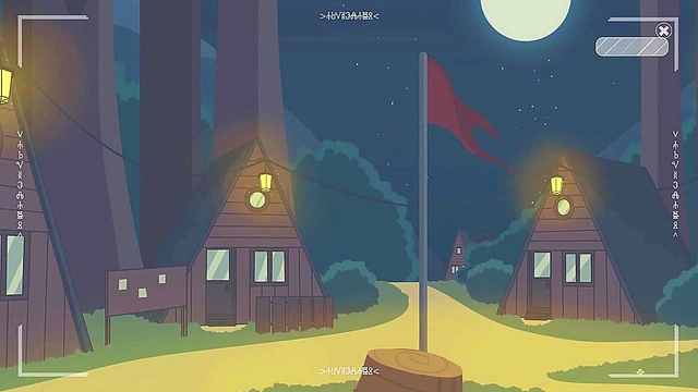 Hot 3D Anime Lesbians Seduce Each Other At Camp Mourning Wood