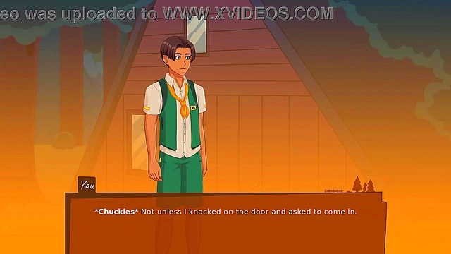 Hot 3D Anime Lesbians Seduce Each Other At Camp Mourning Wood