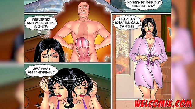 Old Man With Huge Dick Fucks Two Sexy Girls In Anime Adventure