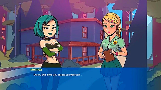 Sexy Quarrel at Camp Pinewood – Gwen’s 3D Anime Seduction Continues